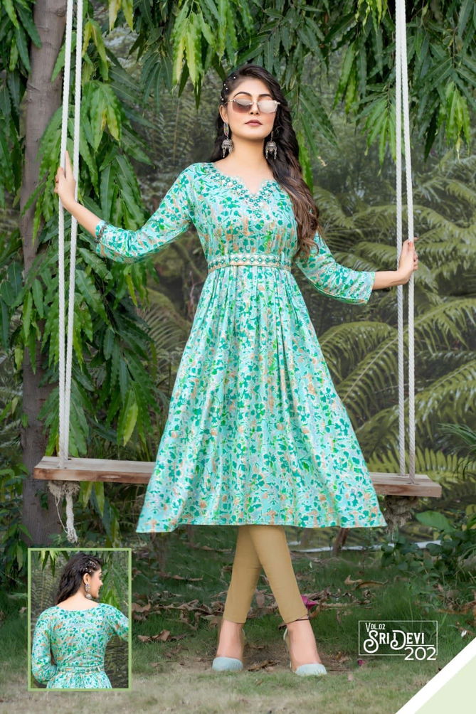 Sridevi Vol 2 By Hirwa Designer Kurtis Catalog